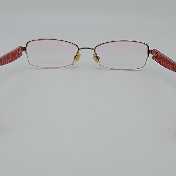 *SOLD* Michael Kors MK361 780 Gold Crystal Red Semi Rimless Eyeglasses Frame - Picture 5 of 14